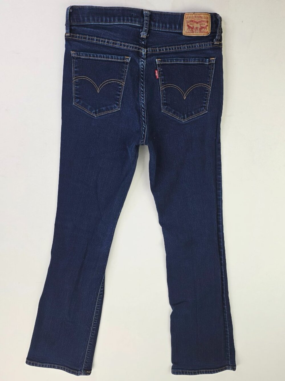 Levi's 315 Shaping Bootcut Womens Size 28X29 Blue Denim 5 Pocket Logo Tag Jeans
